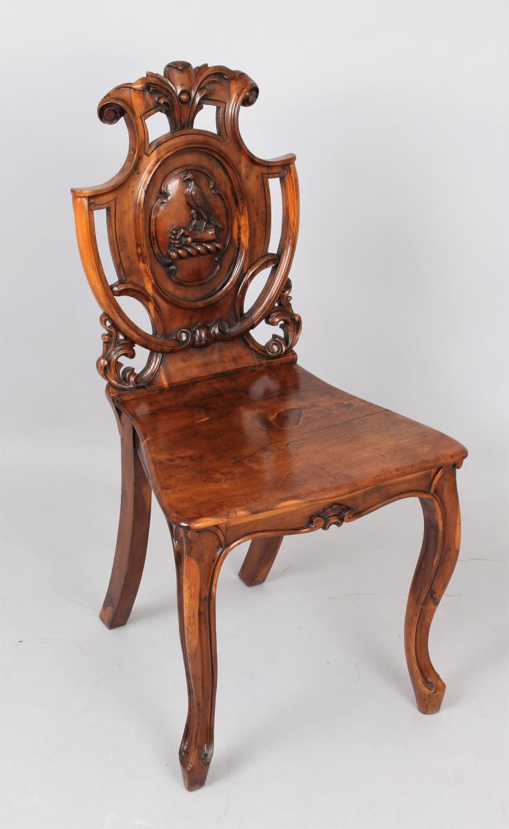 early Victorian yew-wood chairs