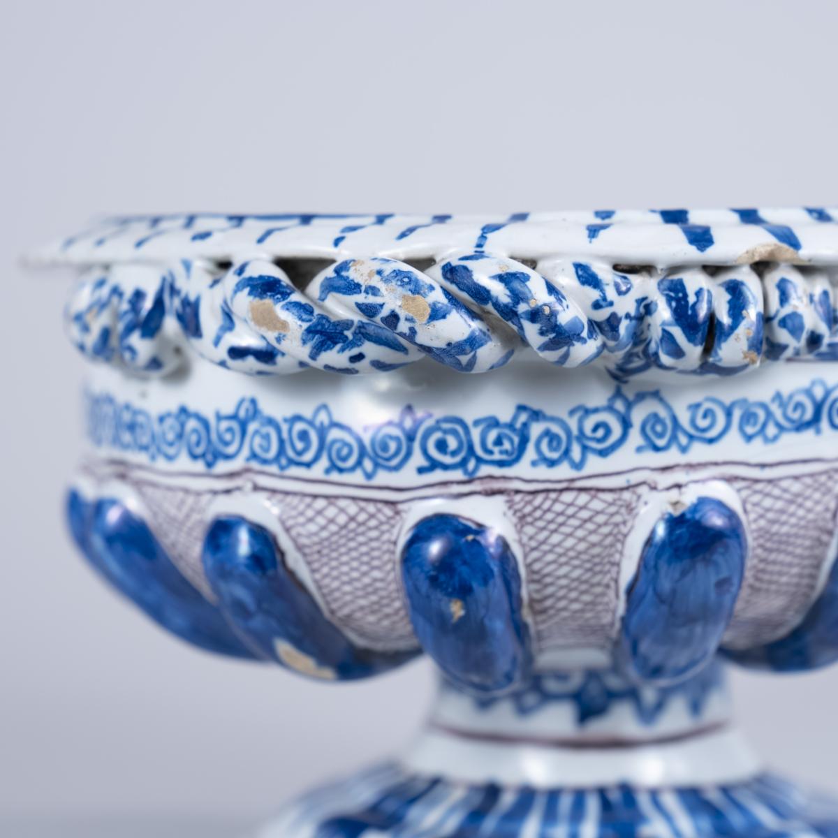 Very Rare Late 17th Century French Faience Bowl, Nevers, circa 1670