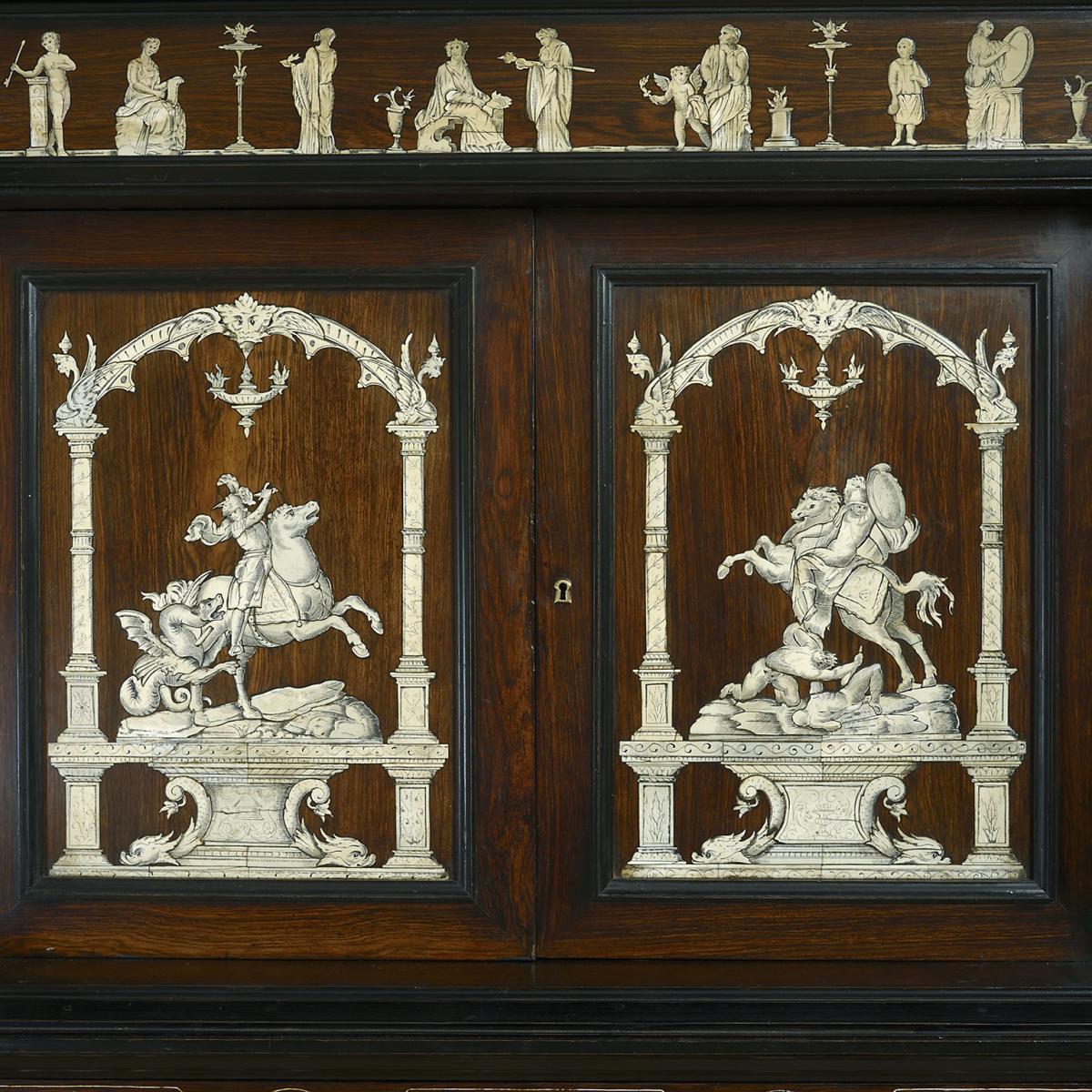 Italian Neo-Classical Cabinet on Stand