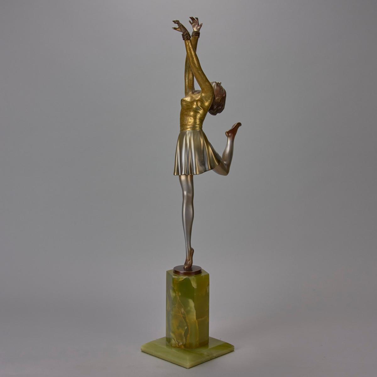 ‘Elegant Dancer” Large Art Deco Bronze by Josef Lorenzl - circa 1930