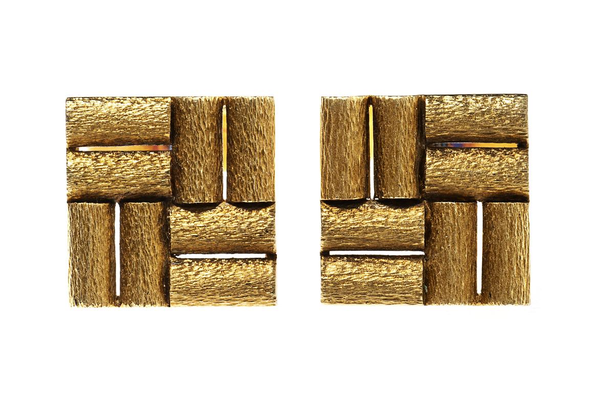 1920’s Tubular Gold Cufflinks by A. Michelsen of Denmark