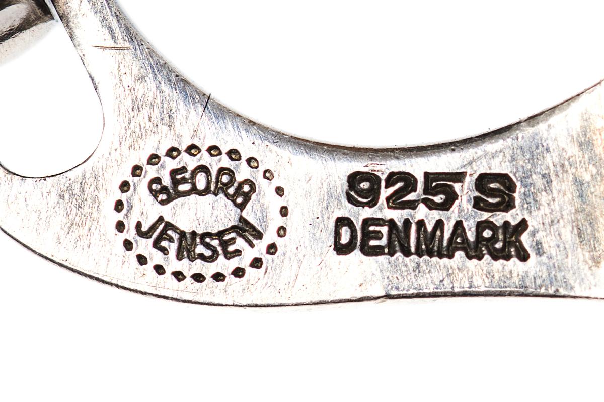 Vintage Georg Jensen Cufflinks in Silver with Central Motif