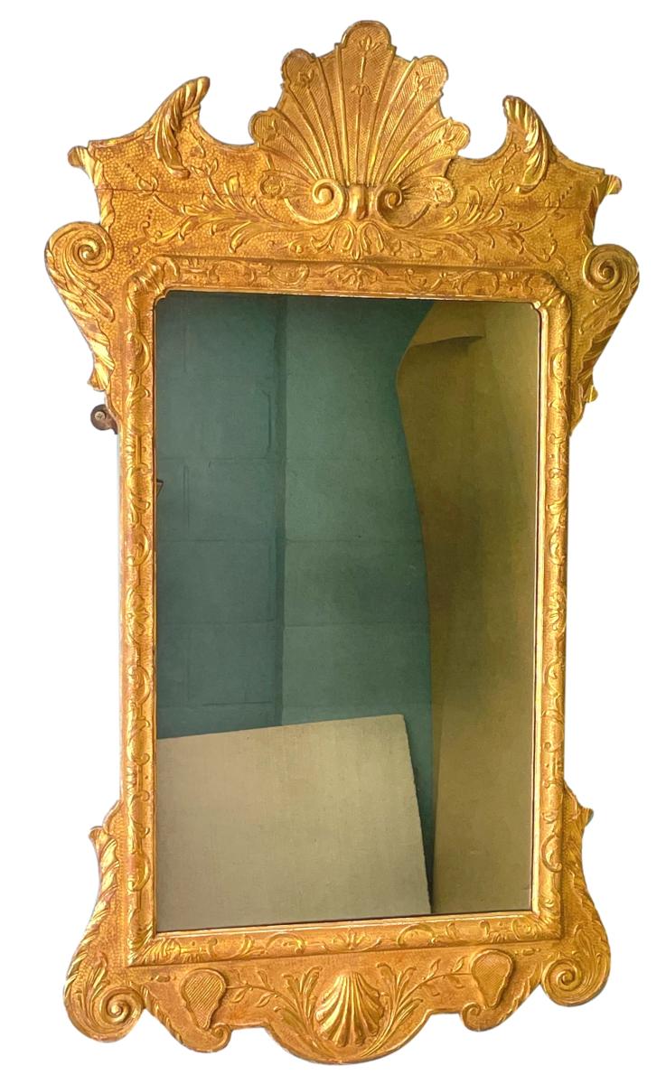 18th Century Giltwood & Gesso Wall Mirror