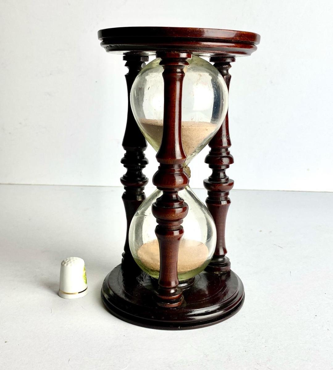 Early 18th Century Walnut Hourglass