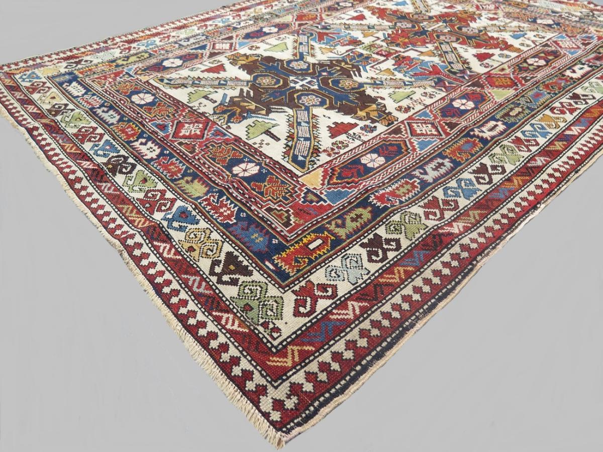 Striking Shirvan rug, circa 1890