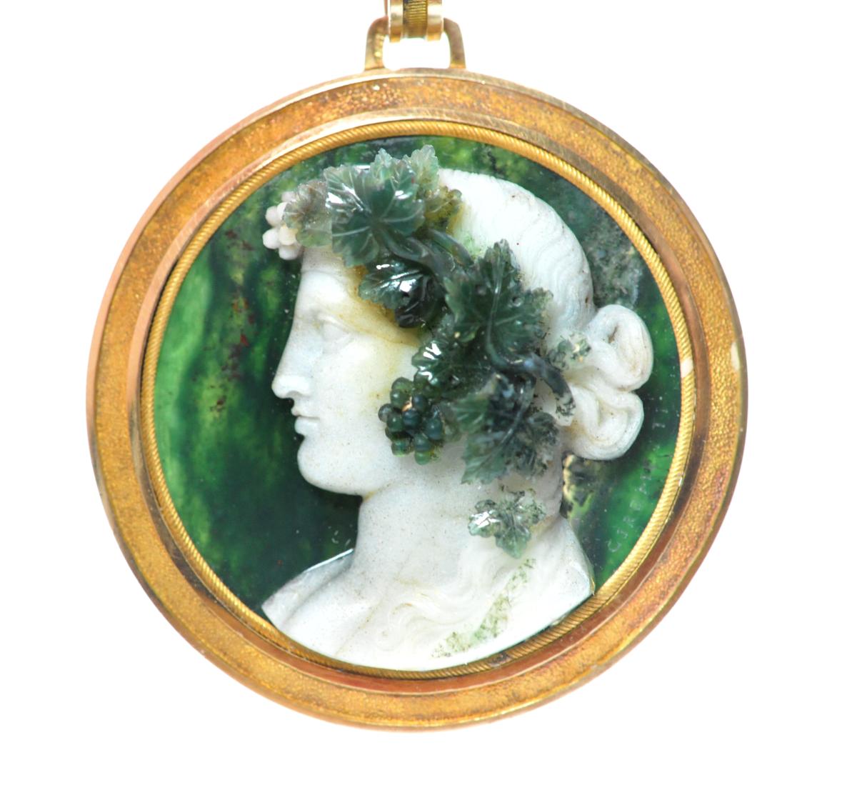 Cameo pendant by Giuseppe Girometti