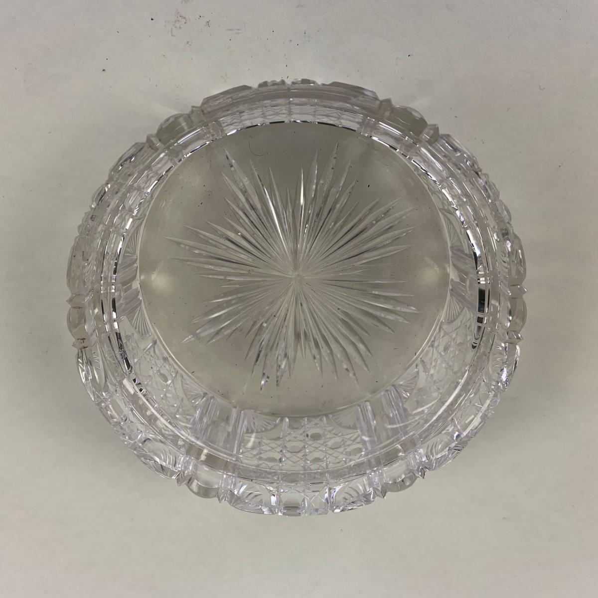 Circular glass Jam/Conserve pot/Jar with silver lid | BADA