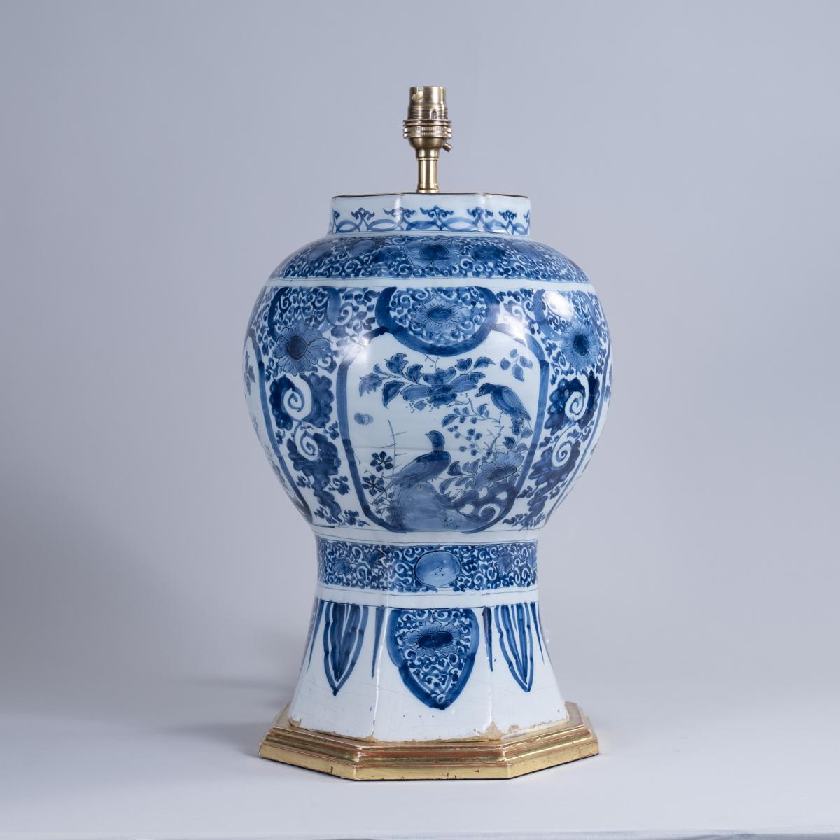 Late 17th Century Dutch Delft Vase