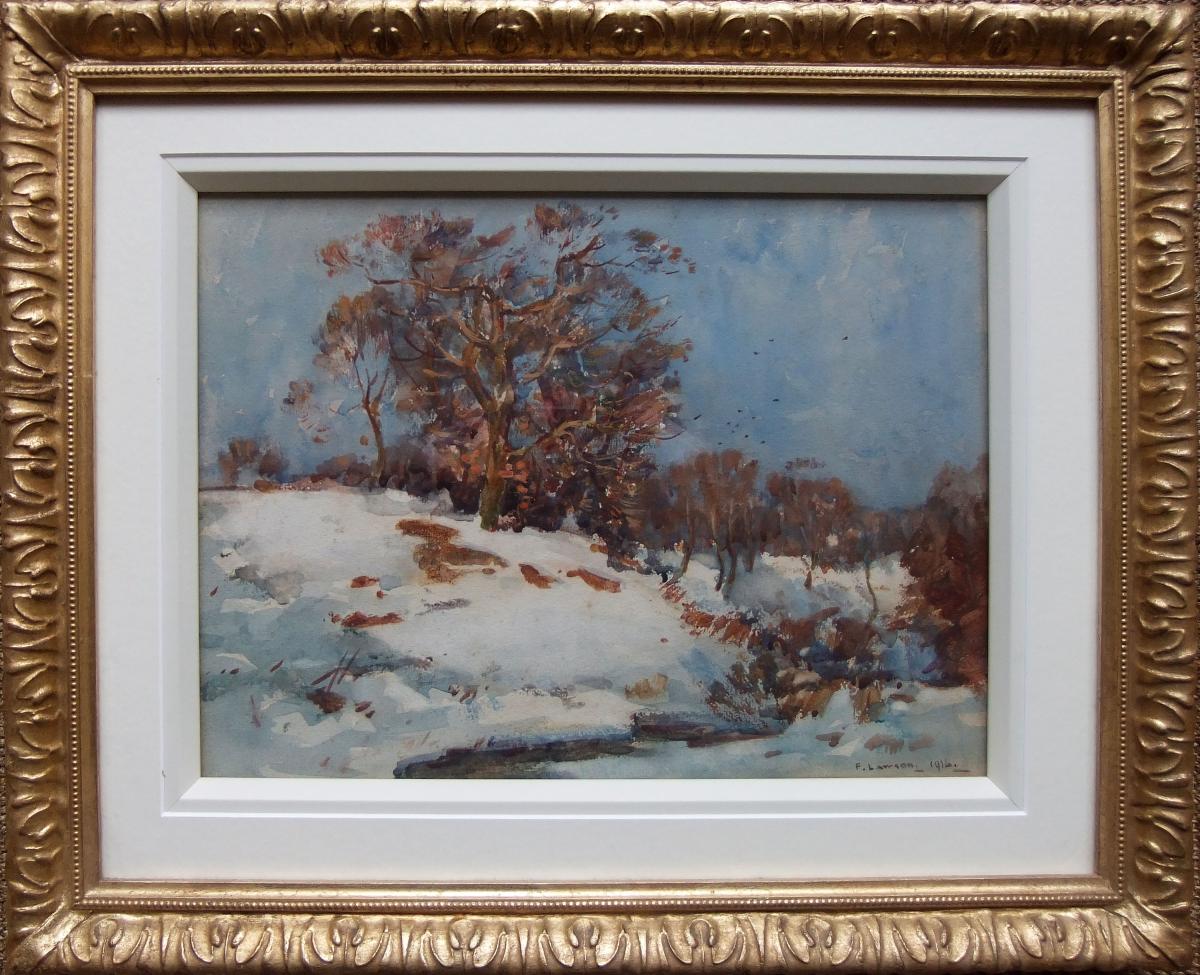 Fred Lawson English landscape watercolour
