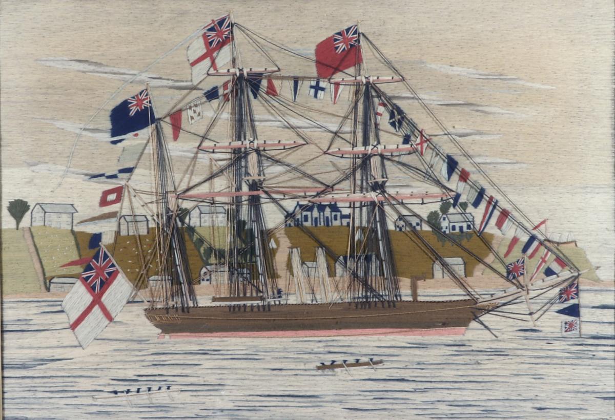 Sailor's Woolwork of a Fully Dressed Royal Navy Ship