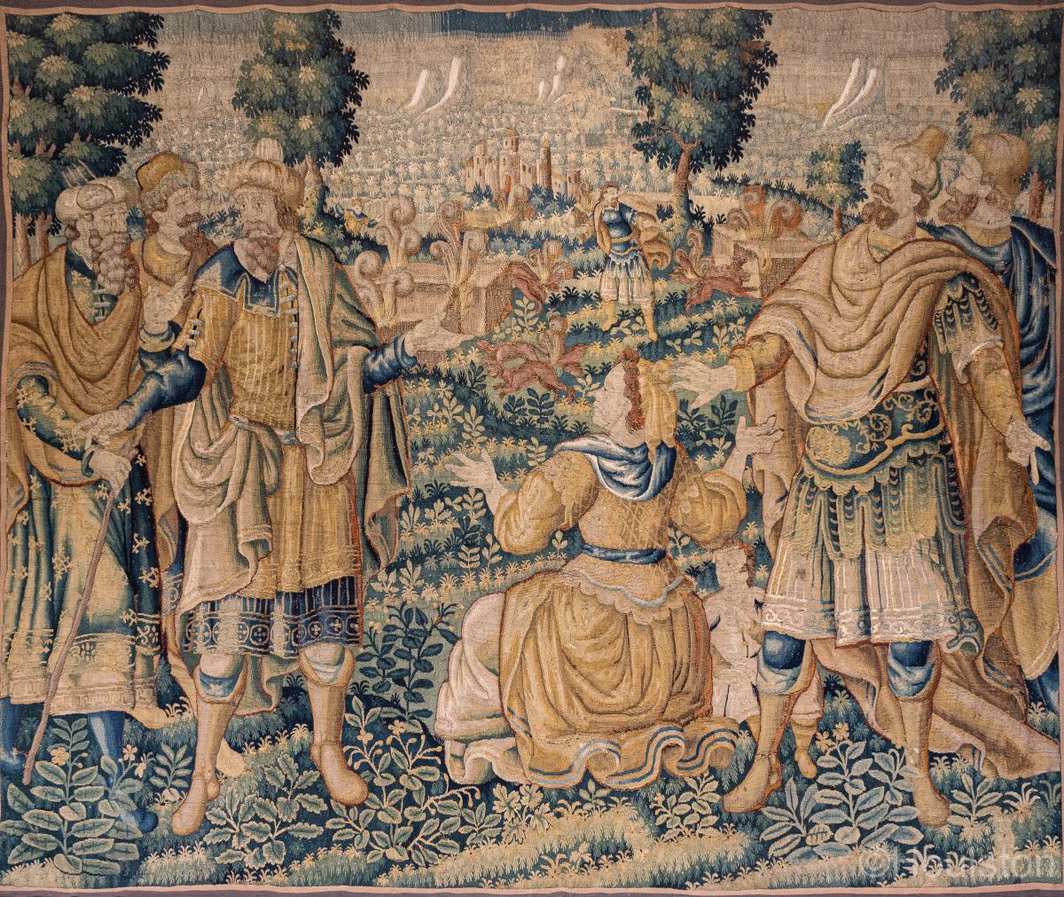 An impressive 16th century tapestry, Oudenaarde, circa 1580