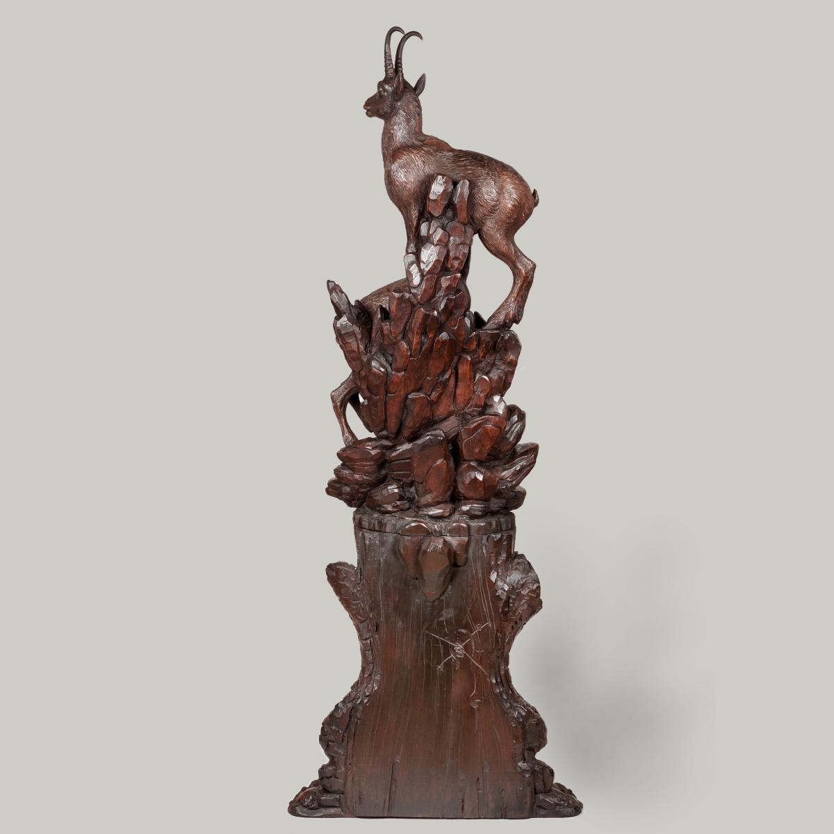 Black Forest Carving of Chamois
