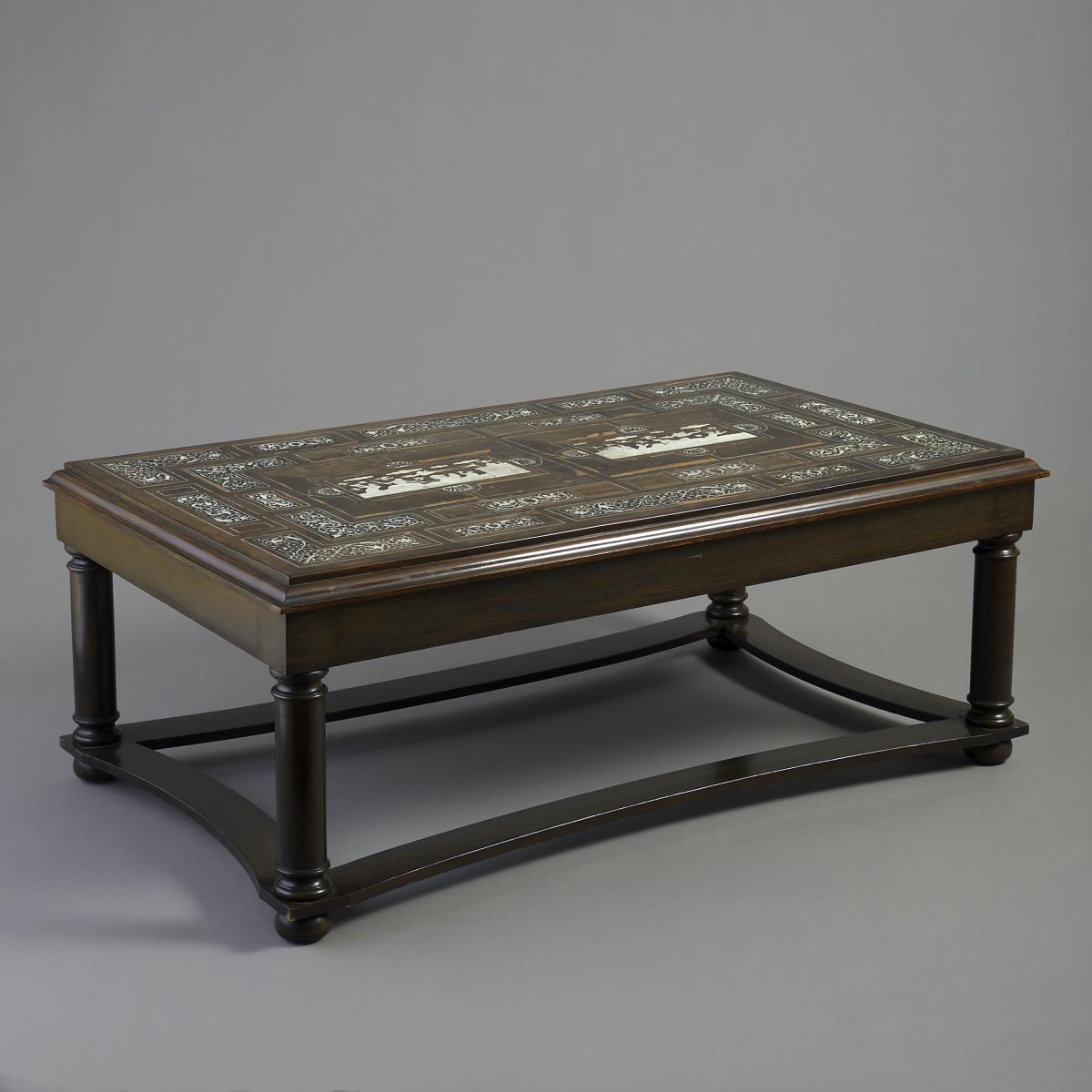Milanese Ivory and Palisander Low Table