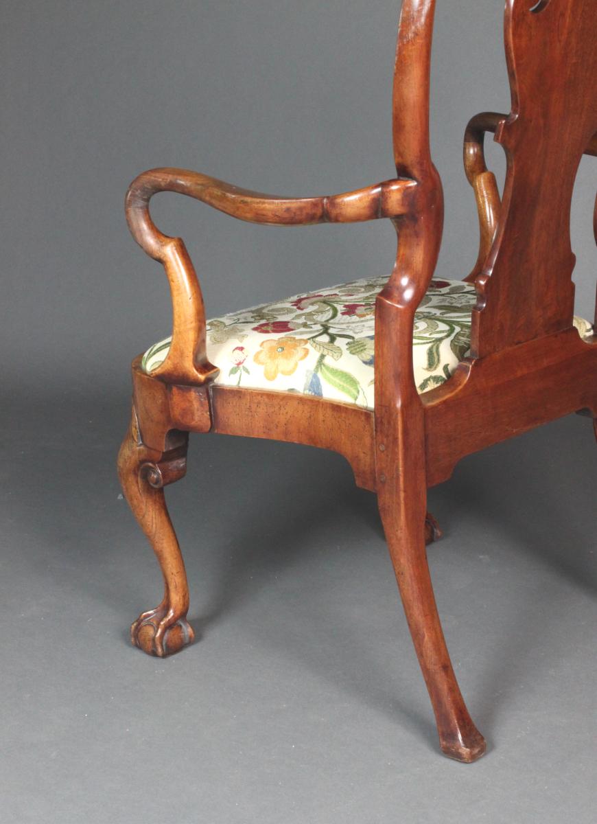 18th Century Walnut Arm Chair