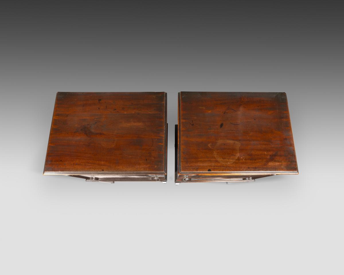18th century George III mahogany cabinets