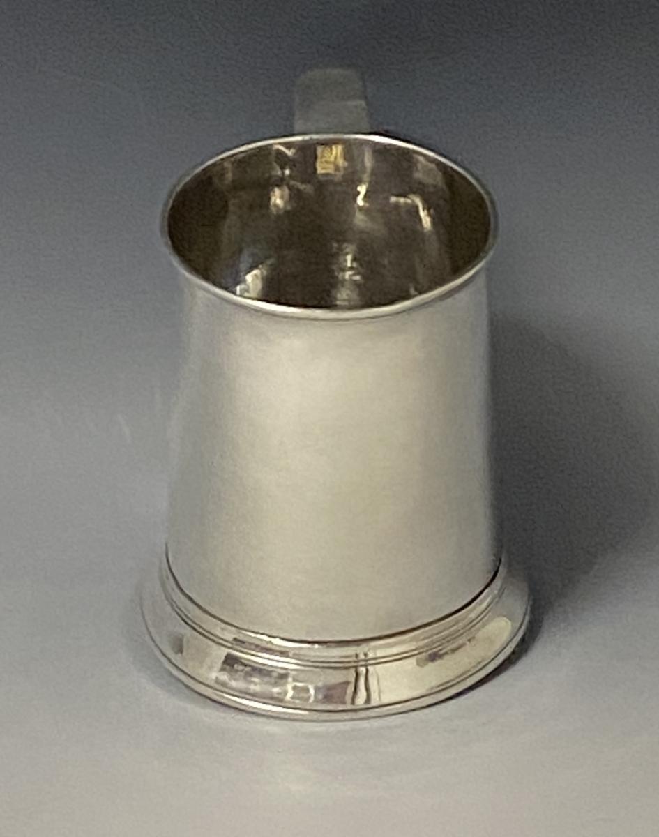 Georgian silver mug tankard 1773 John King