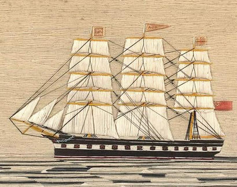 British Woolwork of Three Ships