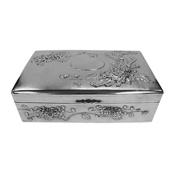 Large Antique Chinese Silver Box