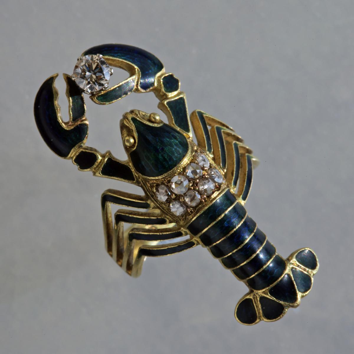 Rene Lalique Lobster Ring