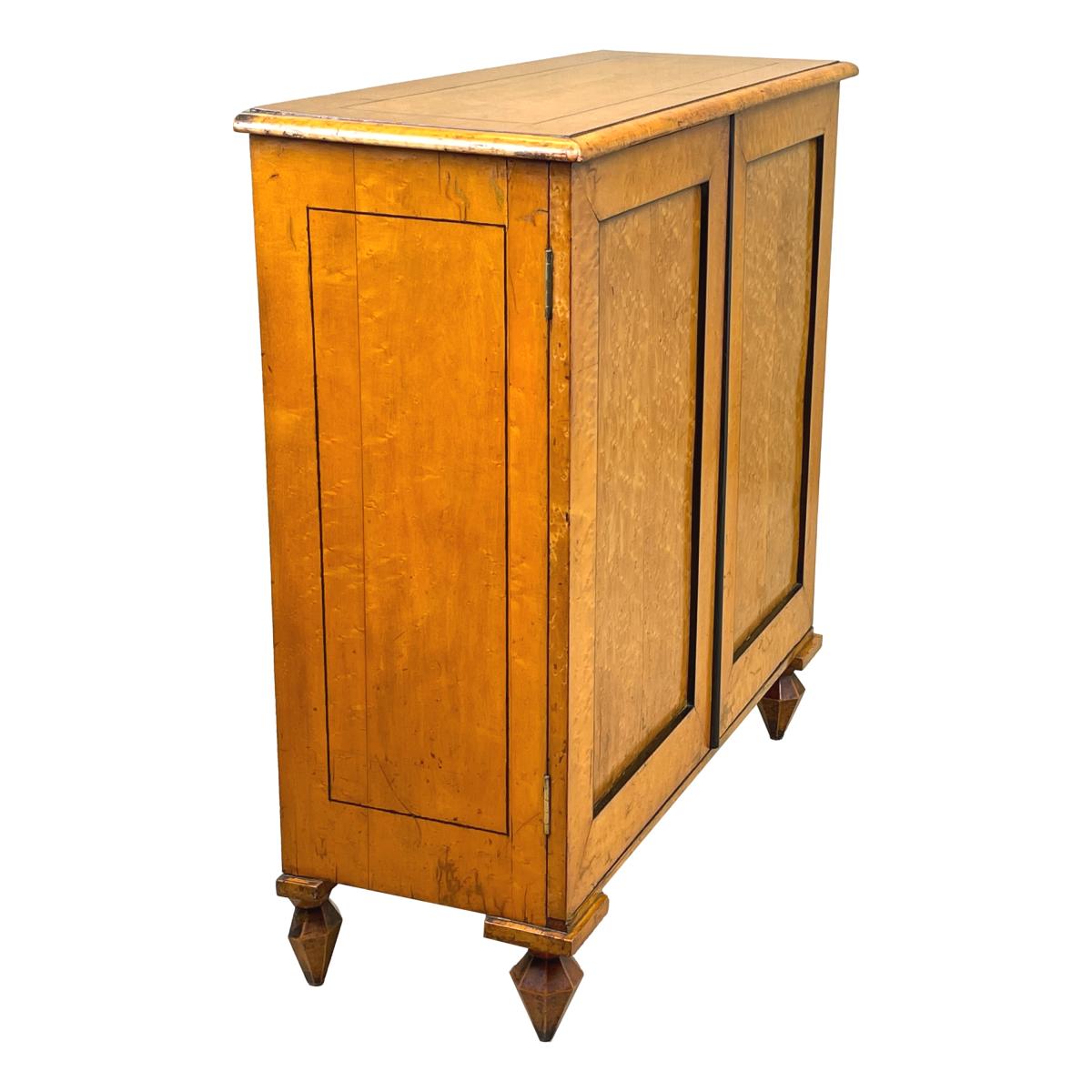 19th Century Birdseye Maple Cupboard