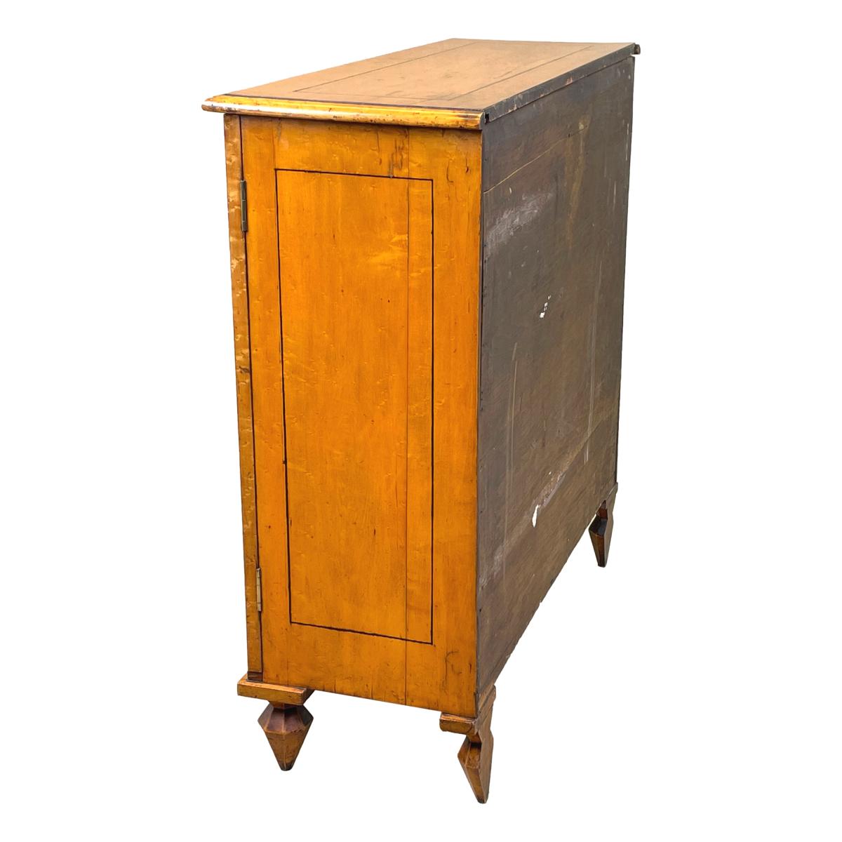 19th Century Birdseye Maple Cupboard