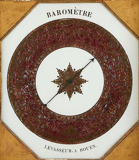 A Fine 19th Century Verre Eglomise Barometer