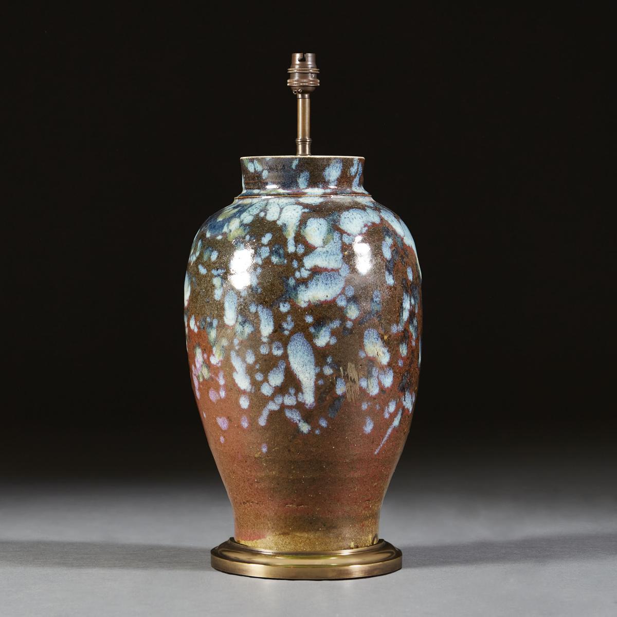 Art Pottery Vase as a Lamp