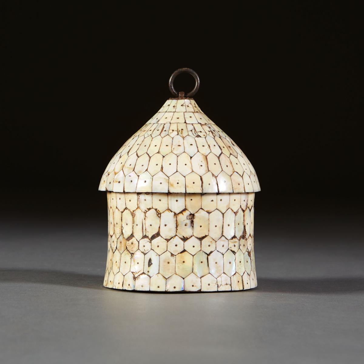 Indian Mother of Pearl Domed Box