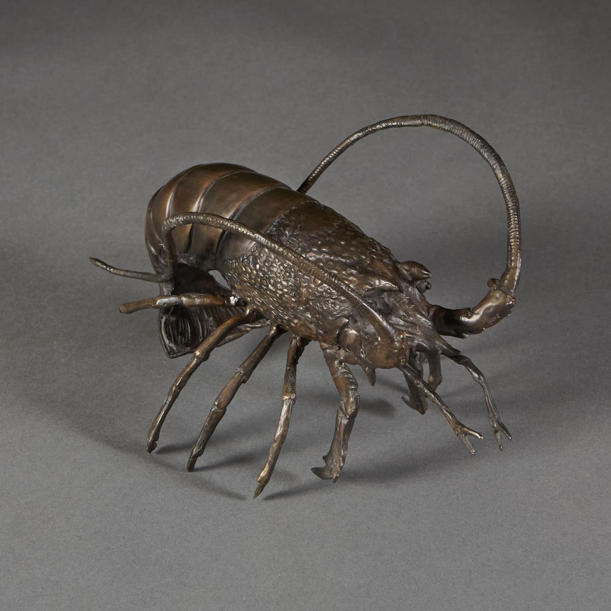 Meiji Bronze Model of a Pacific Lobster