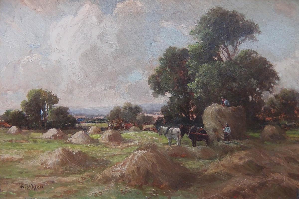 Heaton oil painting William Ashton landscape
