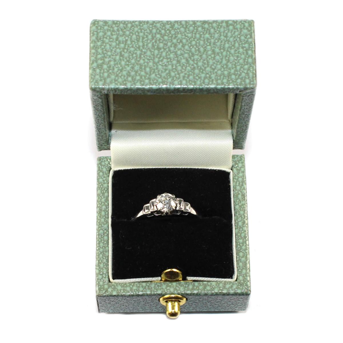 Art Deco Diamond Solitare Ring circa 1930 | BADA