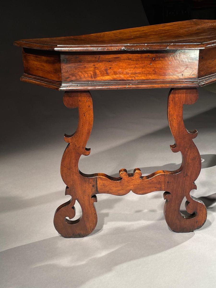 Pair of Umbrian Walnut Baroque Console Tables