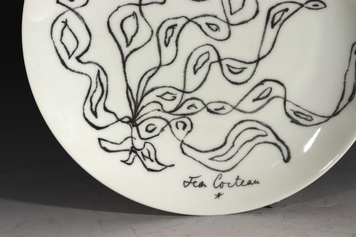 Jean Cocteau Limoge Porcelain Plate, La Fête (Celebration), 1961