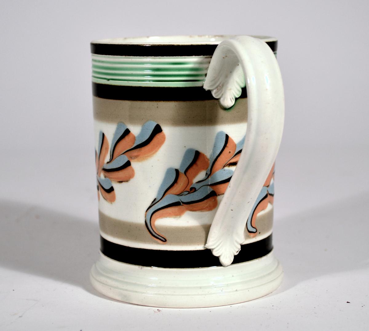 English Pottery Creamware Mocha Mug