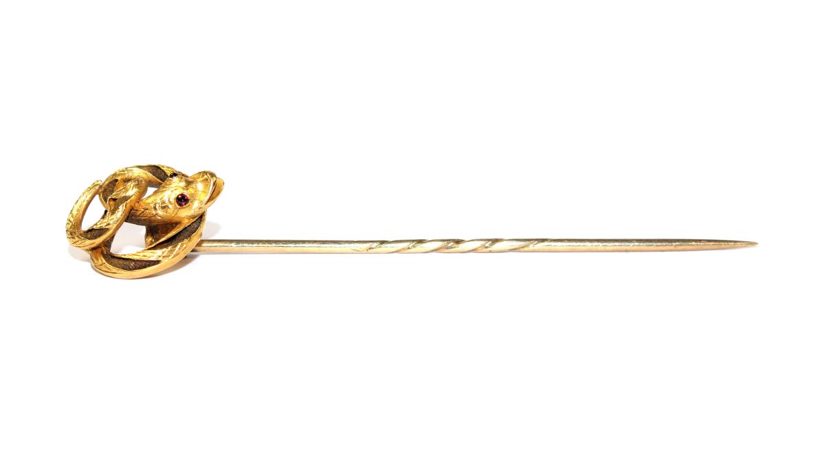 Victorian Snake Pin circa 1850