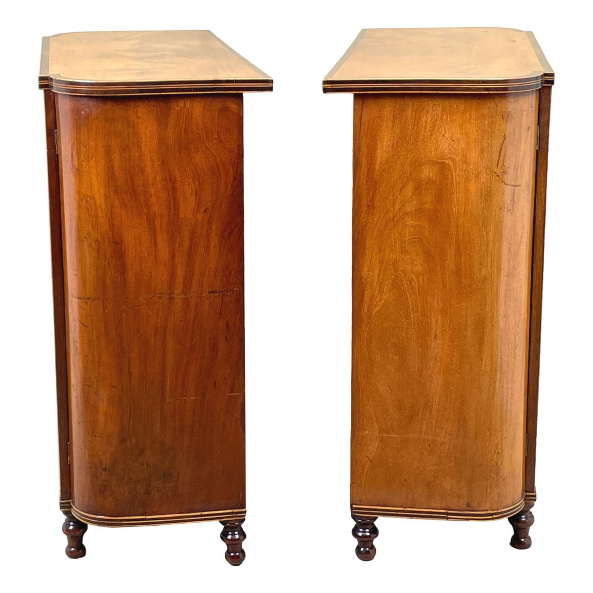 18th Century Georgian Mahogany Pair Of Side Cabinets