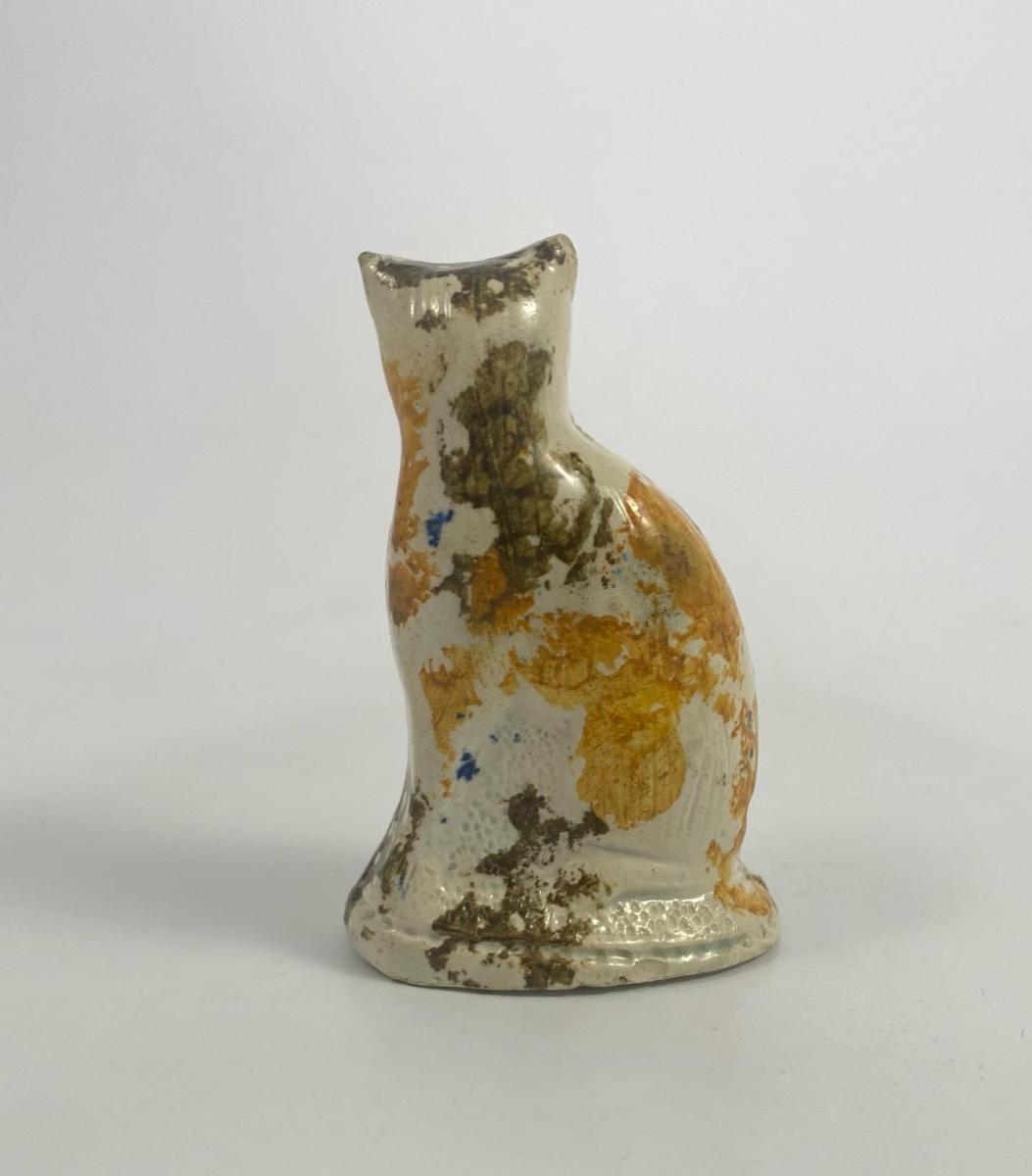 Staffordshire pottery cat