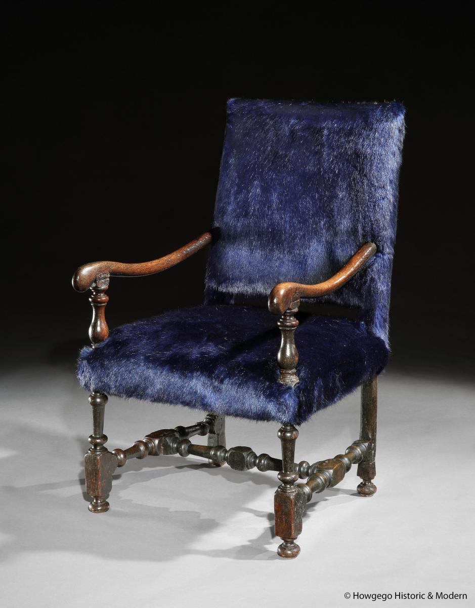 17th century oak armchair