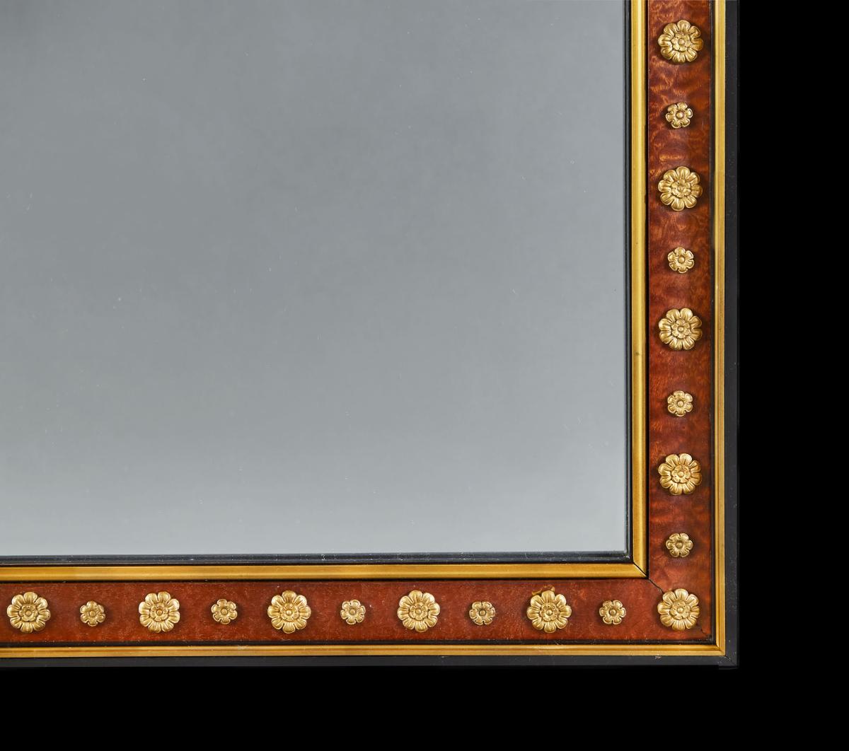 19th Century Russian Mirror with Ormolu Paterae