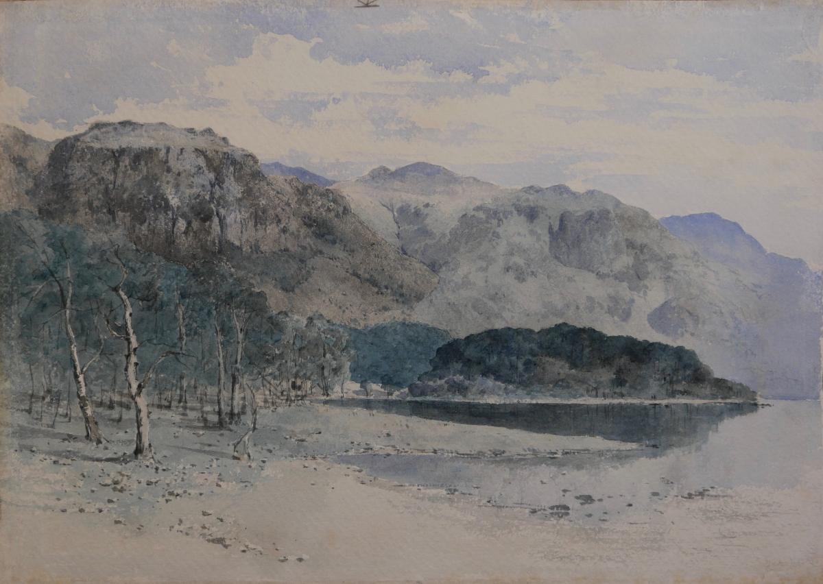 View of the Eastern Shore of Derwentwater by William James Blackrock (1816-1858)