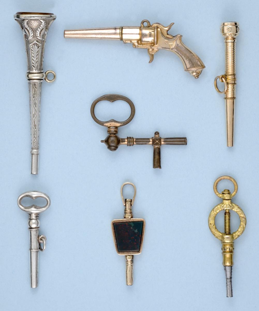 Seven Decorative Watch Keys