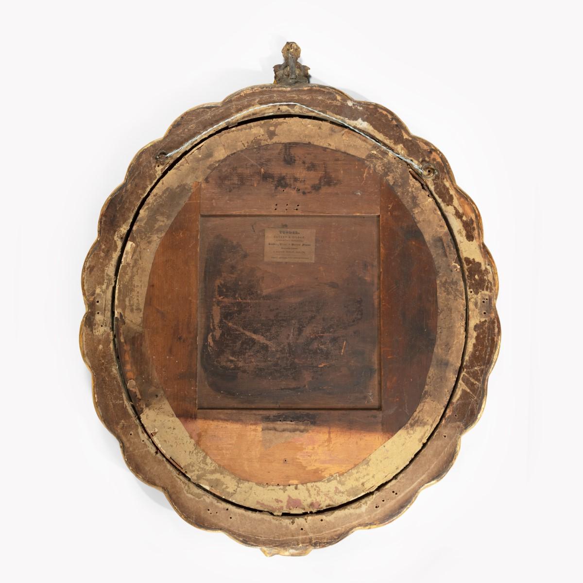 Early Victorian Mirror With A Bust of Prince Albert