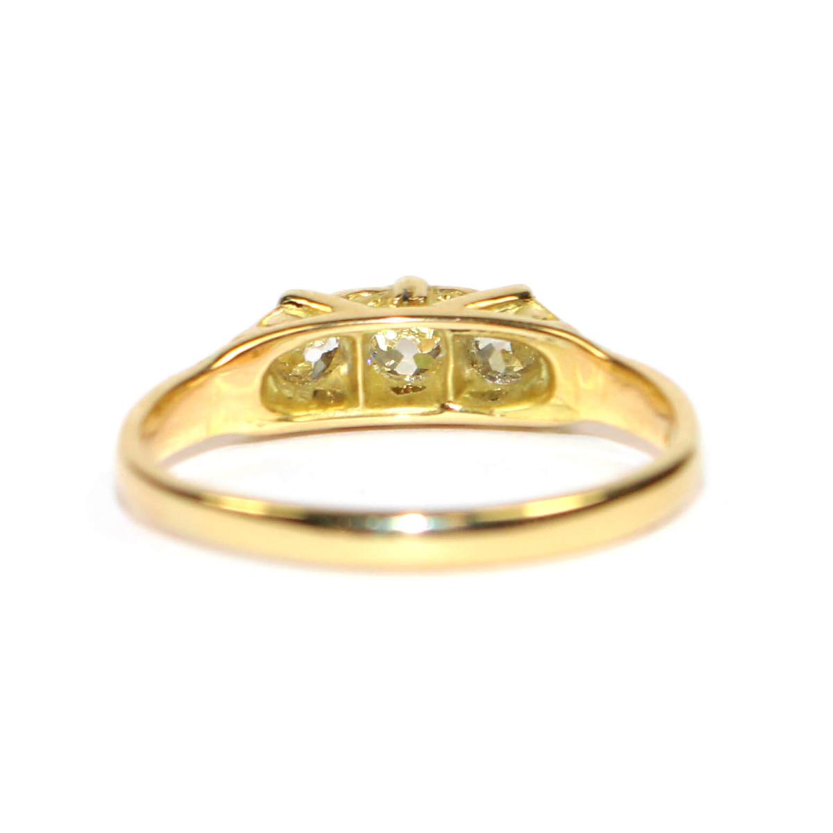 Victorian Diamond 3 Stone Ring circa 1890