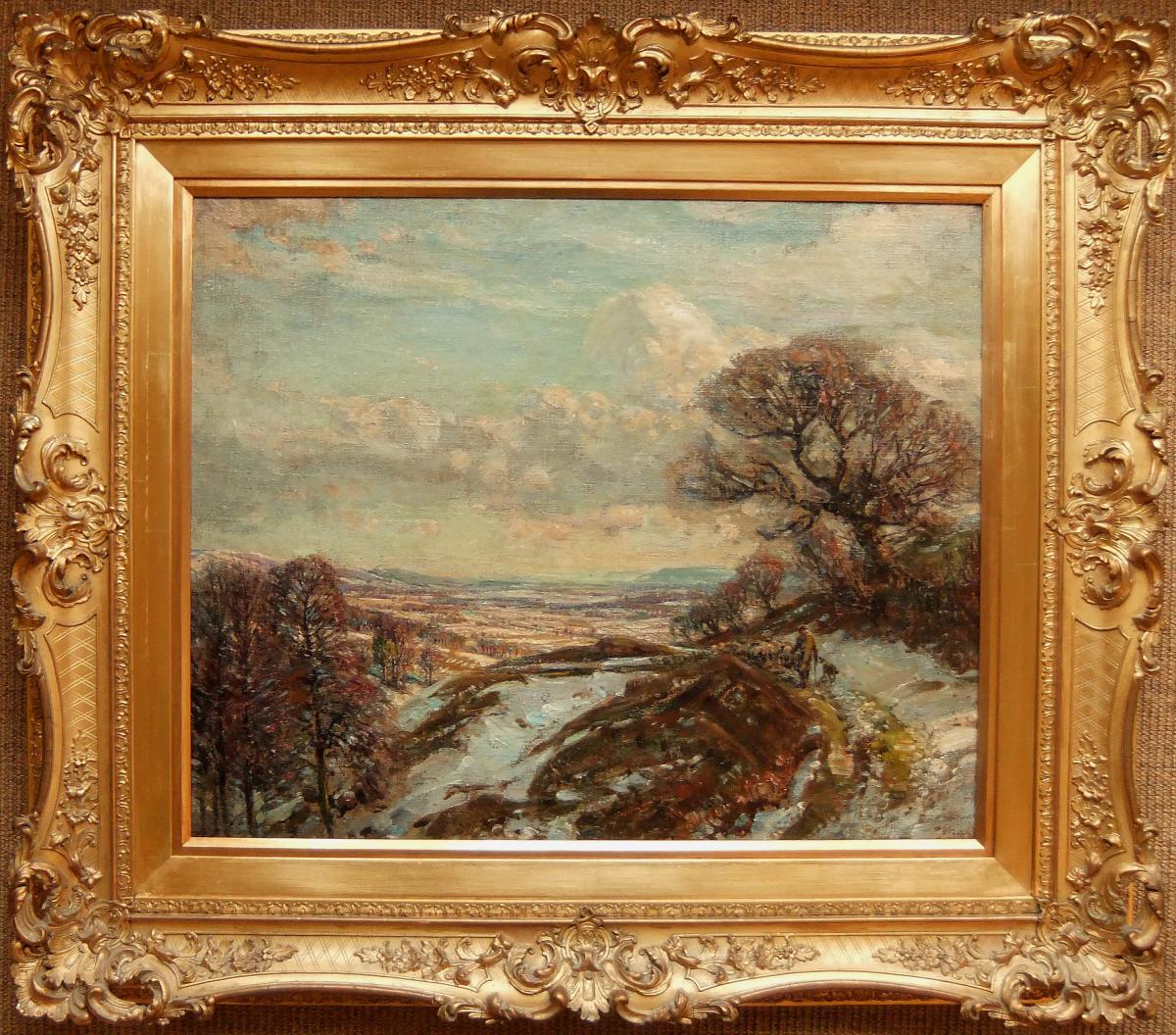 Herbert Royle oil painting landscape Wharfedale Yorkshire