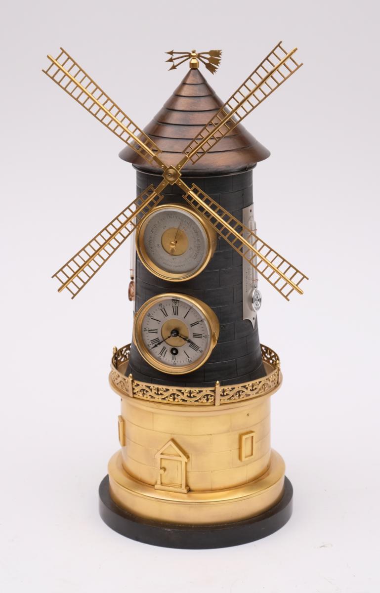 André Romain Guilmet windmill clock