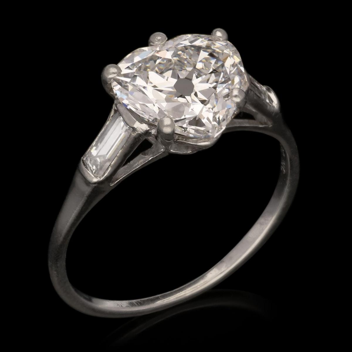 heart shaped diamond ring by Raymond Yard