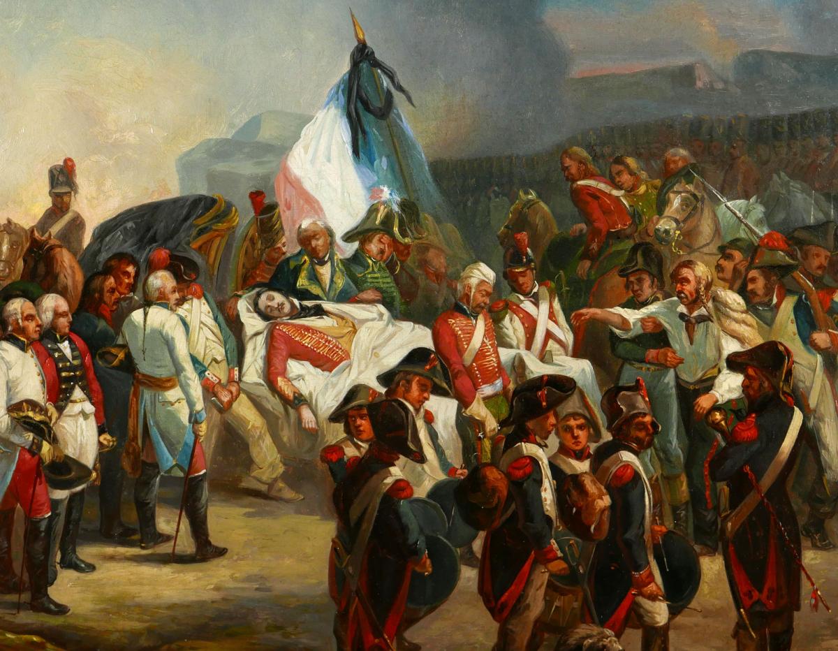 The Death of General Marceau at Altenkirchen - 19th Century French School