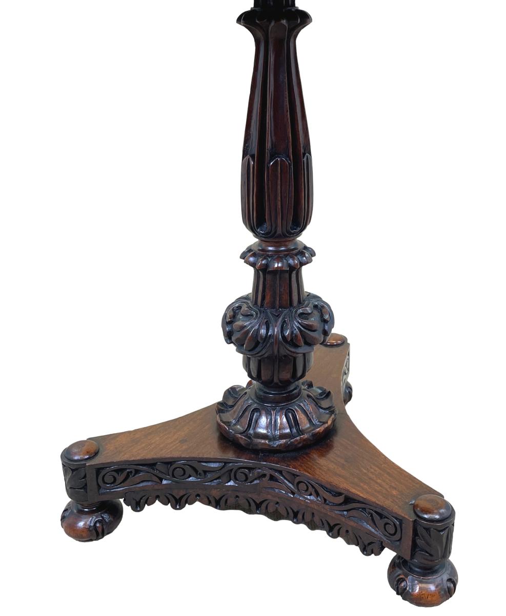 Anglo Indian Padouk Wood Occasional Table