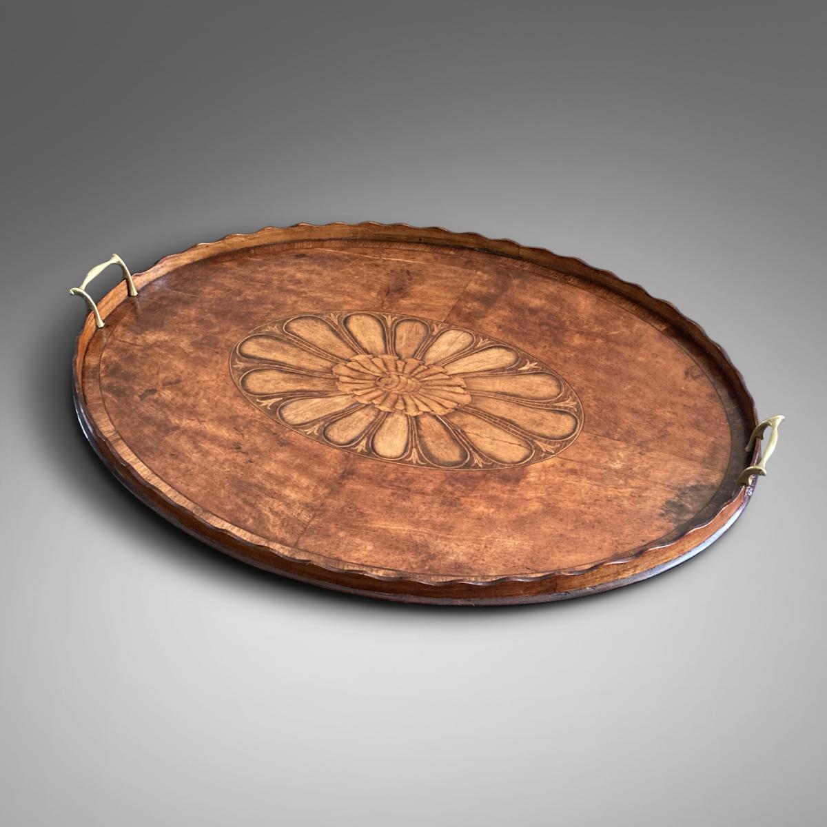 George III oval tray