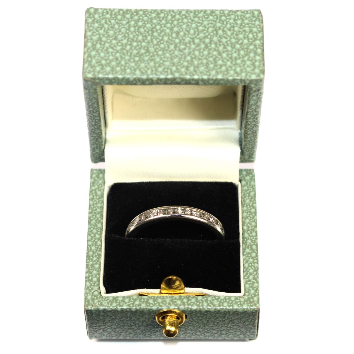 Art Deco Square Diamond Eternity Ring, French circa 1935
